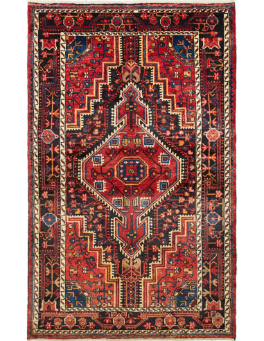 Hamadan Persia terra di siena e grigio ardesia scuro 113x186