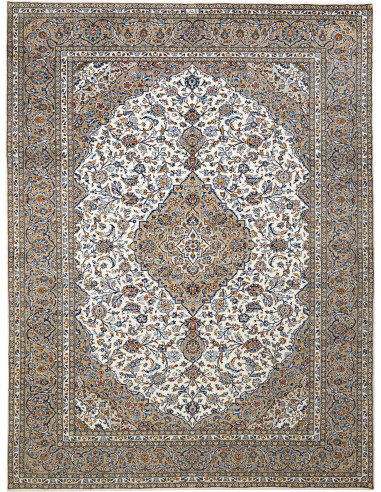Kashan Persia argento e verde oliva scuro 293x393