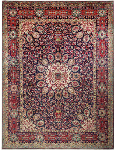 Tabriz Persia grigio ardesia scuro e grigio scuro 303x400