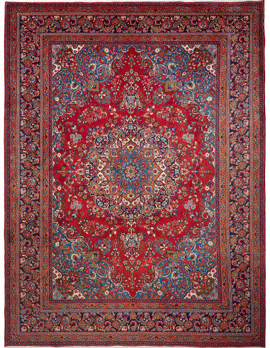 Sabzevar Persia terra di siena e grigio ardesia scuro 295x393