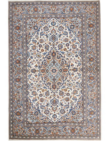 Kashan Persia argento e grigio ardesia scuro 200x303