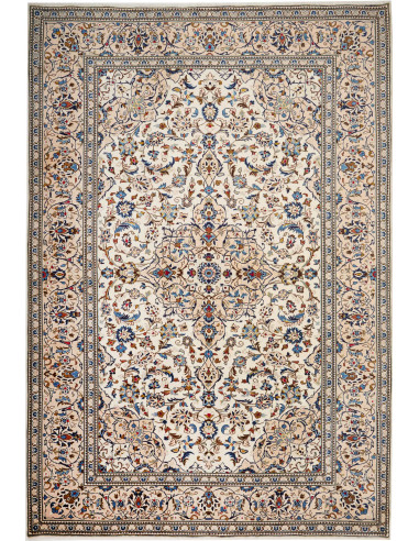 Kashan Persia argento e marrone sella 243x353