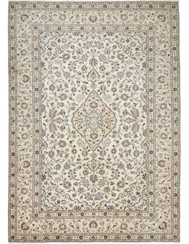 Kashan Persia grigio chiaro e grigio chiaro 248x352