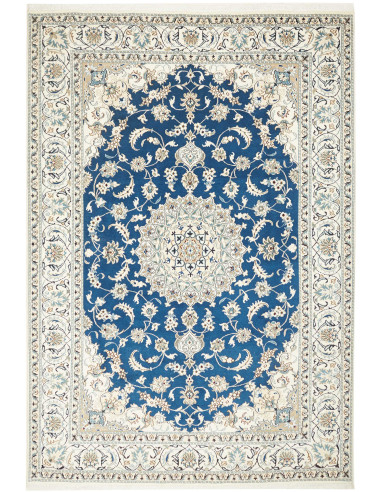 Nain Kashmar Persia blu ardesia scuro e blu ardesia scuro 203x294