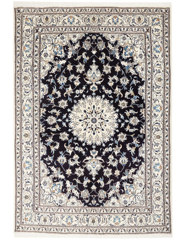 Nain Kashmar Persia grigio ardesia scuro e nero 165x245