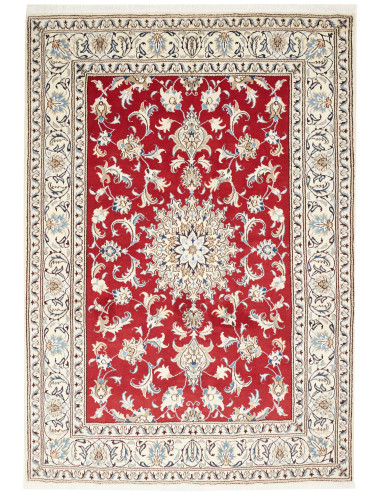 Nain Kashmar Persia grigio chiaro e marrone 173x245