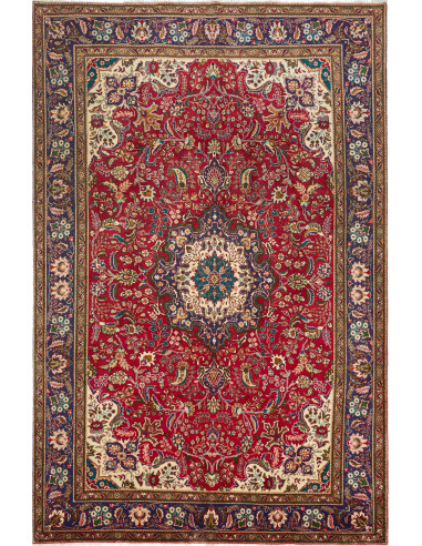 Tabriz Persia terra di siena e grigio ardesia scuro 200x303