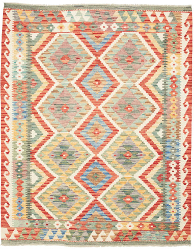 Kilim Pakistan abbronzatura e bianco antico 156x194