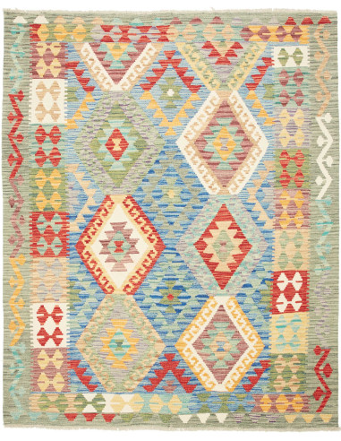 Kilim Pakistan abbronzatura e argento 155x195