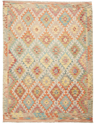 Kilim Pakistan abbronzatura e terra di siena 150x202
