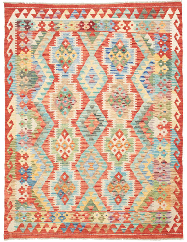 Kilim Pakistan abbronzatura e terra di siena 146x196