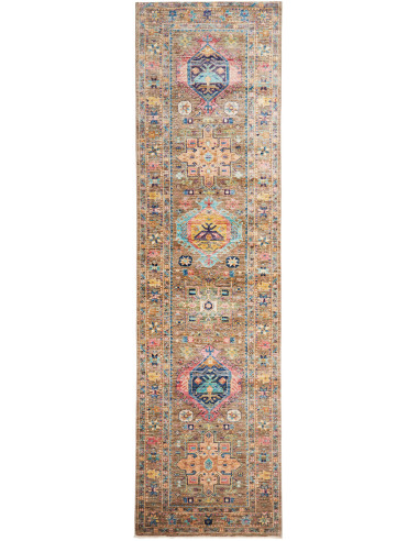 Tribal Pakistan marrone rosato e marrone rosato 80x295