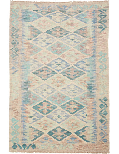 Kilim Pakistan argento e argento 99x149