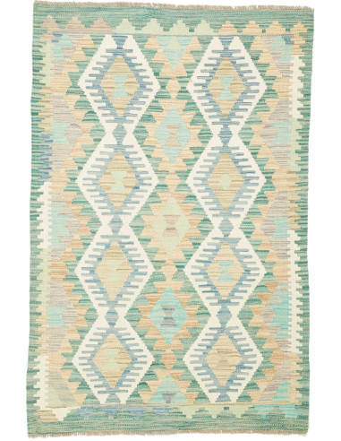 Kilim Pakistan grigio chiaro e grigio tenue 96x146