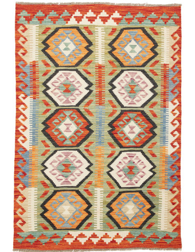 Kilim Pakistan abbronzatura e bianco antico 99x147