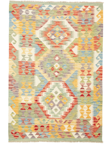 Kilim Pakistan abbronzatura e terra di siena 103x154
