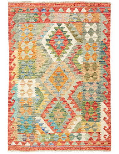 Kilim Pakistan abbronzatura e bianco antico 100x144