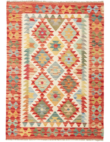 Kilim Pakistan abbronzatura e marrone 104x147