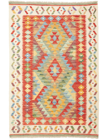 Kilim Pakistan abbronzatura e bianco antico 102x150