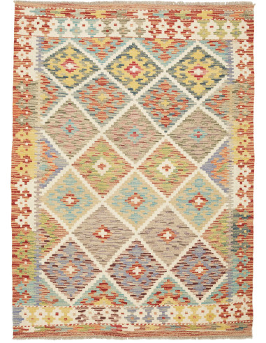 Kilim Pakistan abbronzatura e rosso indiano 102x150