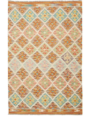 Kilim Pakistan abbronzatura e grigio tenue 106x159