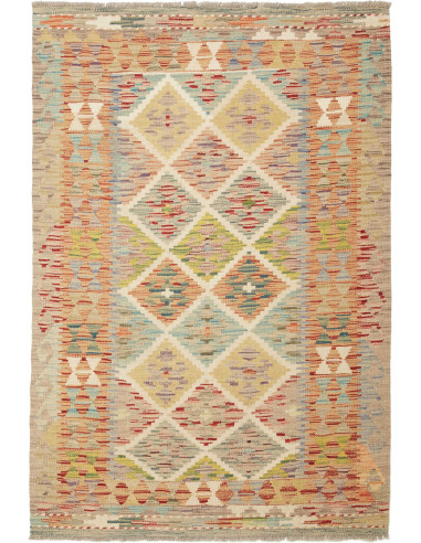 Kilim Pakistan abbronzatura e marrone 103x150