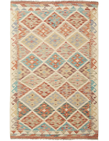 Kilim Pakistan abbronzatura e grigio tenue 101x153