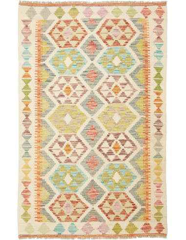 Kilim Pakistan grano e terra di siena 97x154