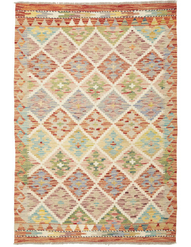 Kilim Pakistan abbronzatura e terra di siena 102x148