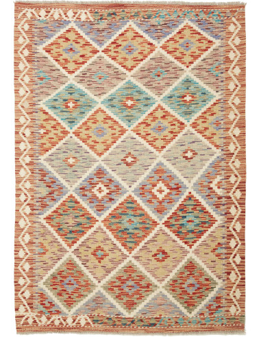 Kilim Pakistan abbronzatura e bianco antico 115x162