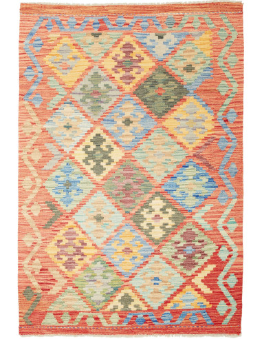 Kilim Pakistan abbronzatura e marrone 102x150