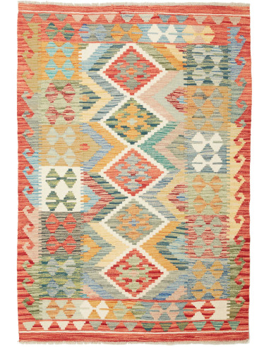 Kilim Pakistan abbronzatura e gainsboro 100x147