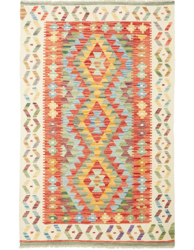 Kilim Pakistan abbronzatura e terra di siena 100x154