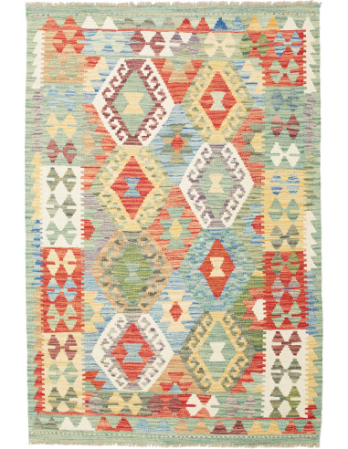 Kilim Pakistan abbronzatura e terra di siena 103x153