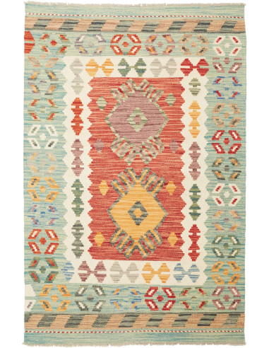 Kilim Pakistan abbronzatura e terra di siena 101x152
