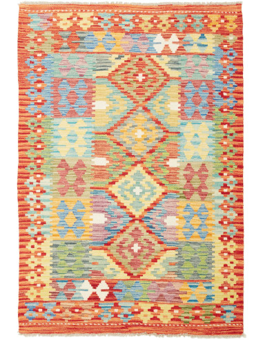 Kilim Pakistan abbronzatura e marrone 105x151