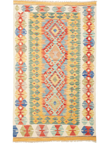 Kilim Pakistan abbronzatura e terra di siena 98x162
