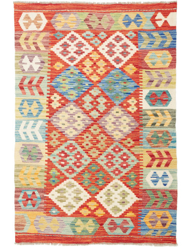 Kilim Pakistan abbronzatura e grigio tenue 98x145