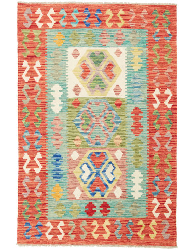 Kilim Pakistan abbronzatura e marrone 99x148
