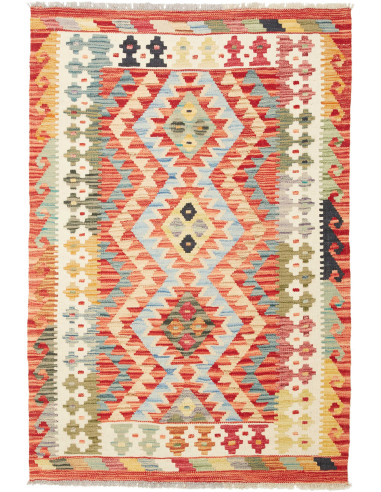 Kilim Pakistan abbronzatura e bianco antico 101x147
