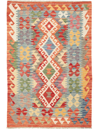 Kilim Pakistan abbronzatura e marrone 99x148