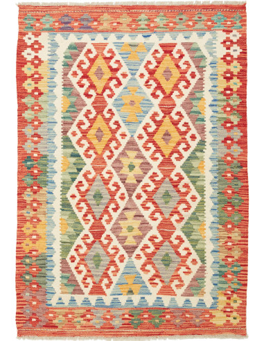 Kilim Pakistan abbronzatura e marrone 106x150
