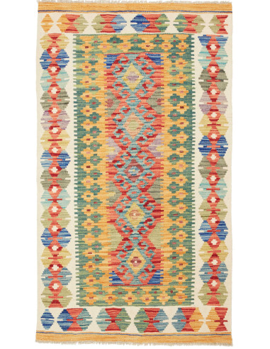 Kilim Pakistan abbronzatura e grigio tenue 91x157