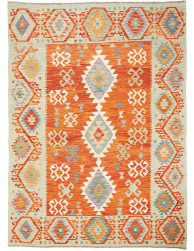 Kilim Pakistan abbronzatura e mattone 178x248