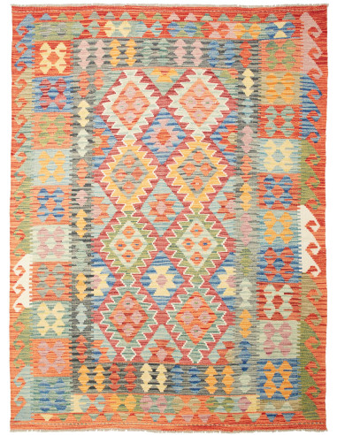Kilim Pakistan abbronzatura e grigio tenue 170x230