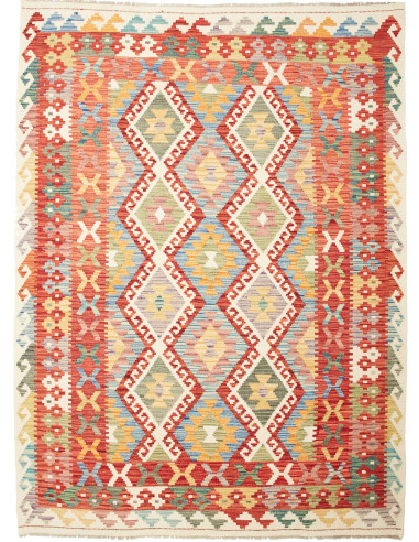 Kilim Pakistan abbronzatura e bianco antico 172x235