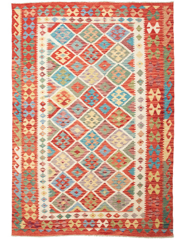 Kilim Pakistan abbronzatura e bianco antico 171x246