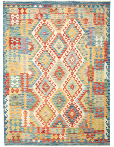 Kilim Pakistan abbronzatura e terra di siena 175x235