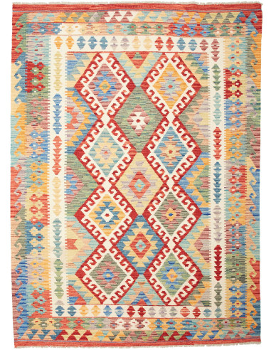 Kilim Pakistan abbronzatura e marrone 171x236