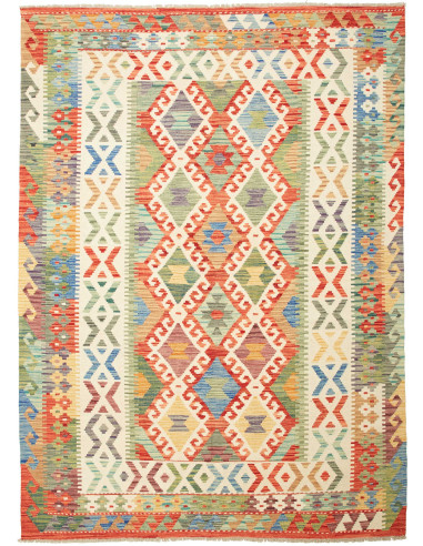 Kilim Pakistan abbronzatura e terra di siena 176x243